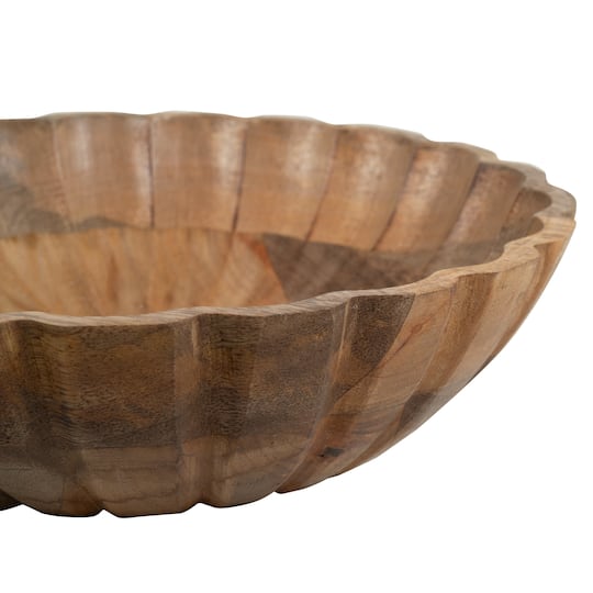 Wavy Mango Wood Bowl by Ashland®